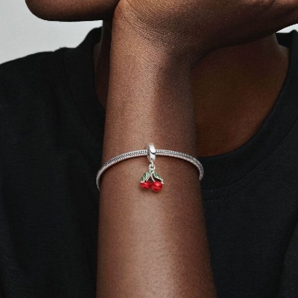 Asymmetrische Kersenfruit Bengelende Bedels Pandora Nederland