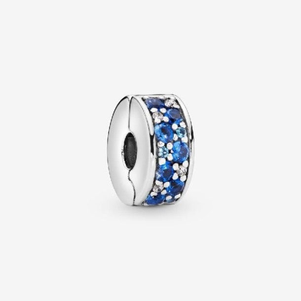 Blauwe Pave Clip Bedels Pandora Nederland