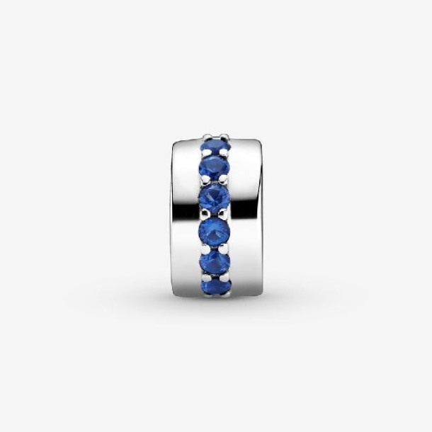 Blauwe Glitter Clip Bedels Pandora Nederland