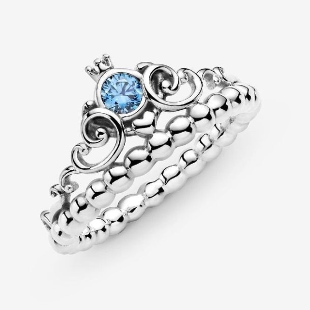 Disney Cinderella Merk Pandora Nederland Blauwe Tiara Ring