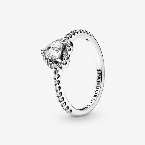 Verhoogde Hart Fashion Ring Pandora Nederland