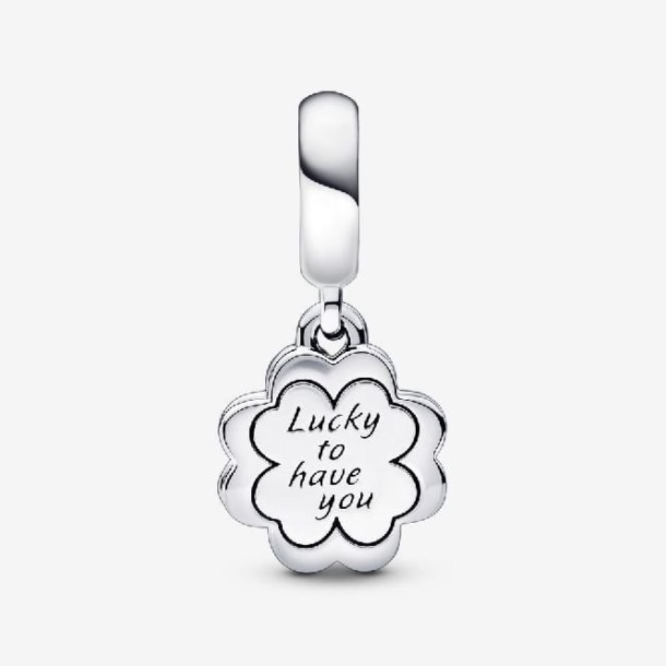 Klavertje Vier Vriendschap Dubbele Bengelende Bedels Pandora Nederland