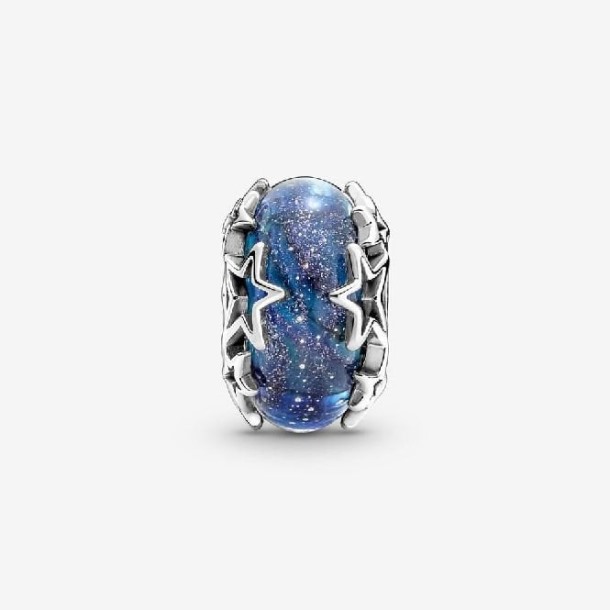 Galaxy Blue & Star Murano Bedel Pandora Nederland