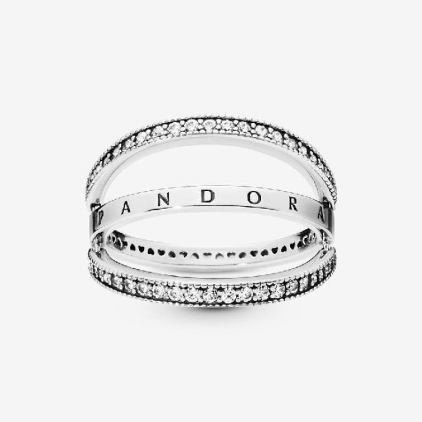 Logo & Hartjes Ring Pandora Nederland