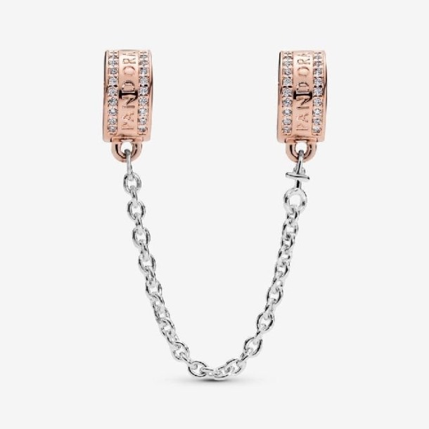 Logo Roos Veiligheidsketting Clip Bedel Pandora Nederland