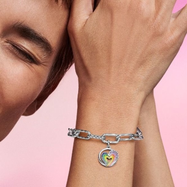 Me Regenboog Hart Van Vrijheid Medaillon Bedels Pandora Nederland