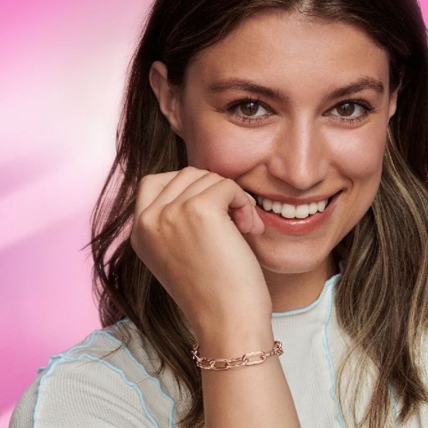 Me Rosé Gouden Schakelarmband Pandora Nederland