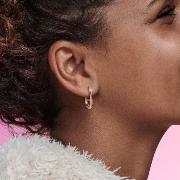 Me Rose Gouden Single Link Oorbel Pandora Nederland