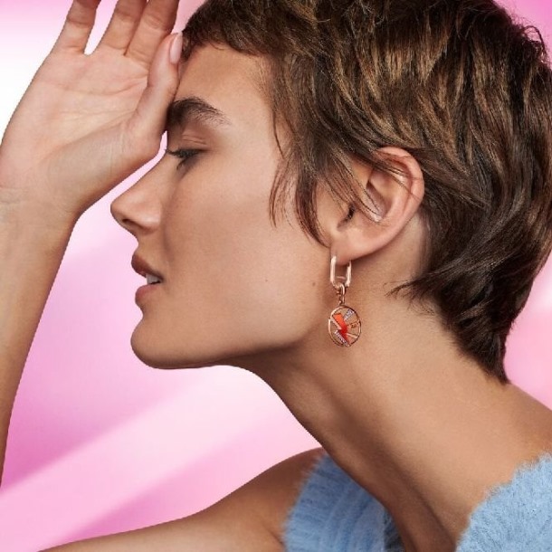 Me Rose Gouden Single Link Oorbel Pandora Nederland