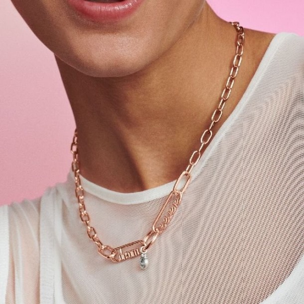 Me Styling Rose Goud Geloof Woord Ketting Schakel Pandora Nederland