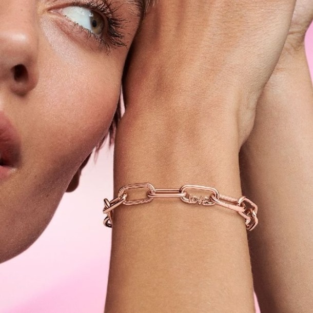 Me Styling Roségoud Liefdeswoord Kettingschakel Pandora Nederland