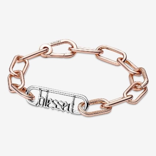 Me Styling Zilver Gezegend Woord Ketting Schakel Pandora Nederland