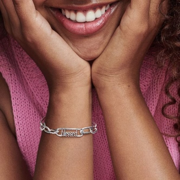 Me Styling Zilver Gezegend Woord Ketting Schakel Pandora Nederland