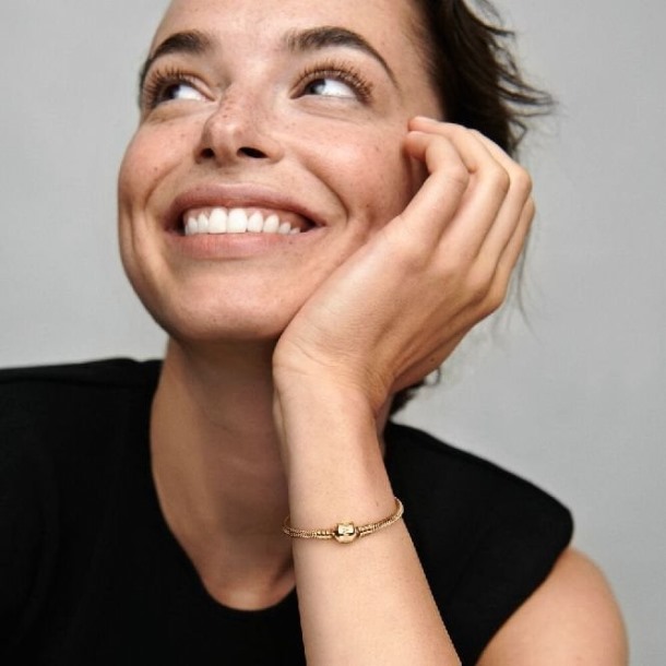 Momenten 14kt Gouden Slangenarmband Pandora Nederland