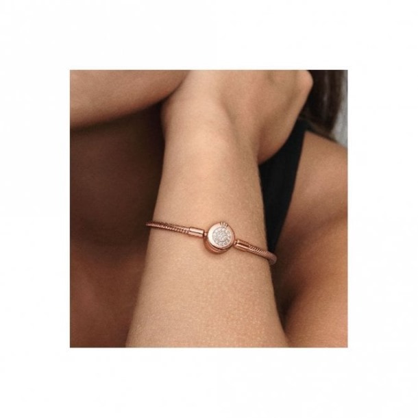 Momenten Merk Pandora Nederland Rose Sprankelende Kroon O Slang Ketting Armband