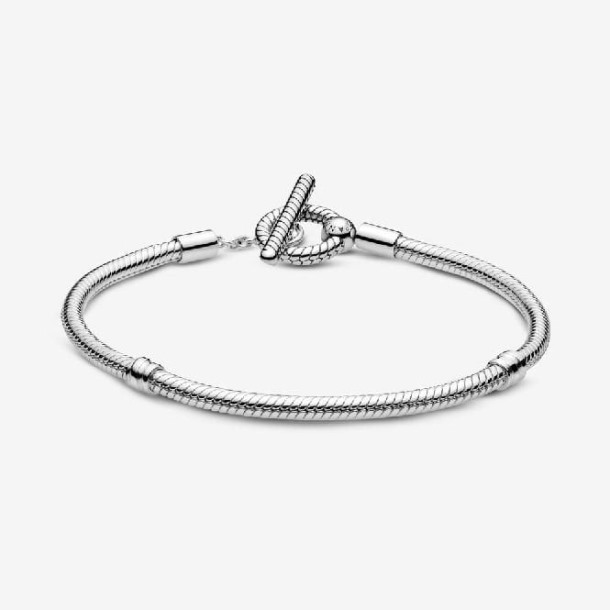 Momenten Merk Pandora Nederland T-bar Snake Chain Armband