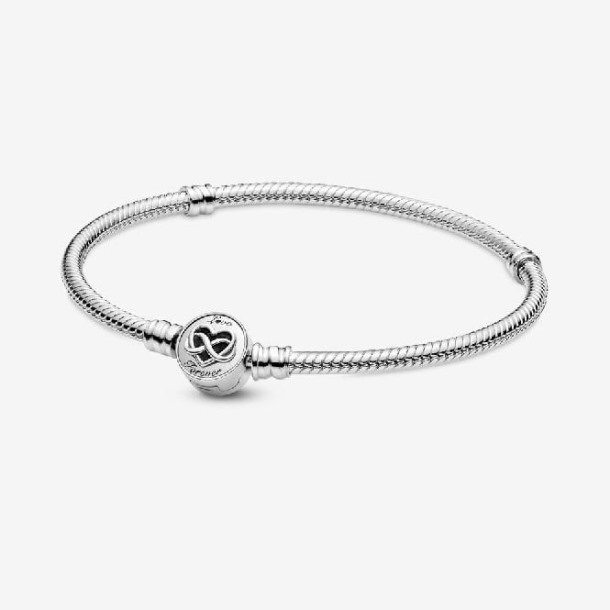 Momenten Hart Pandora Nederland Infinity Sluiting Snake Chain Armband