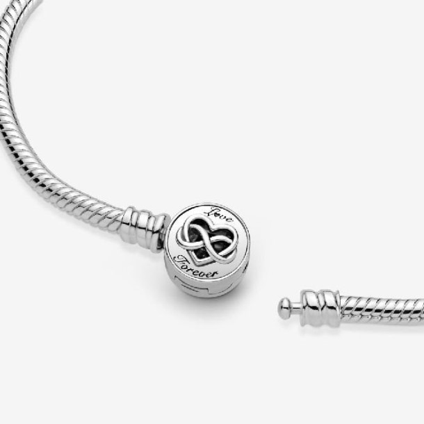 Momenten Hart Pandora Nederland Infinity Sluiting Snake Chain Armband