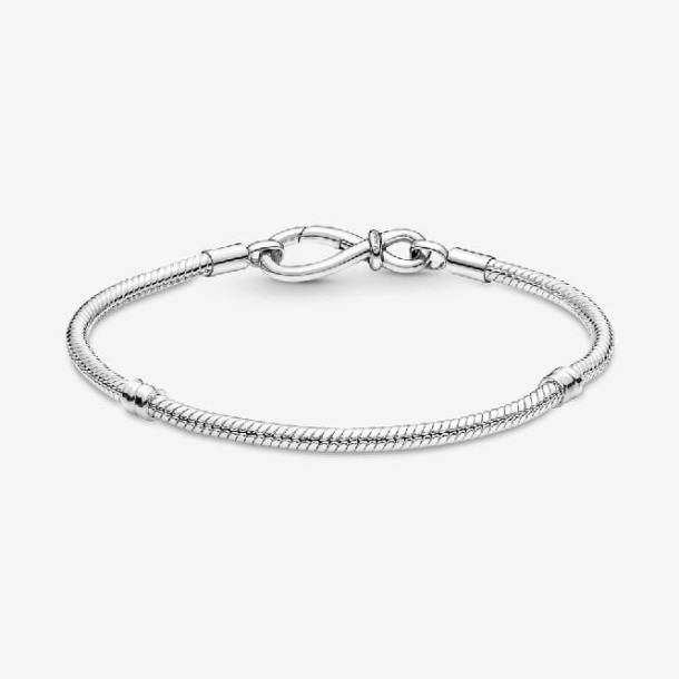 Momenten Pandora Nederland Infinity Knoop Snake Chain Armband