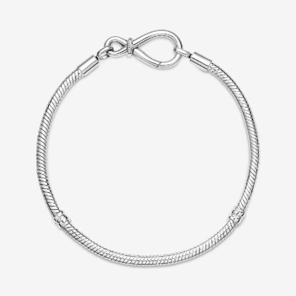Momenten Pandora Nederland Infinity Knoop Snake Chain Armband