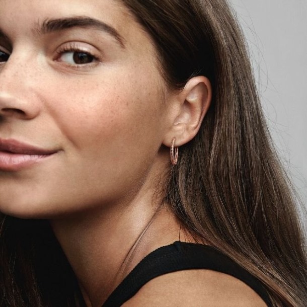 Momenten Rose Charm Oorringen Pandora Nederland