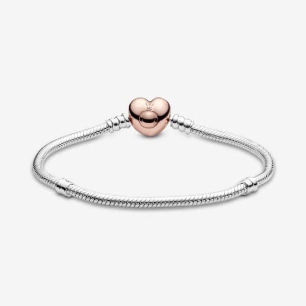 Momenten Rose Pandora Nederland Merk Hart Sluiting Snake Chain Armband