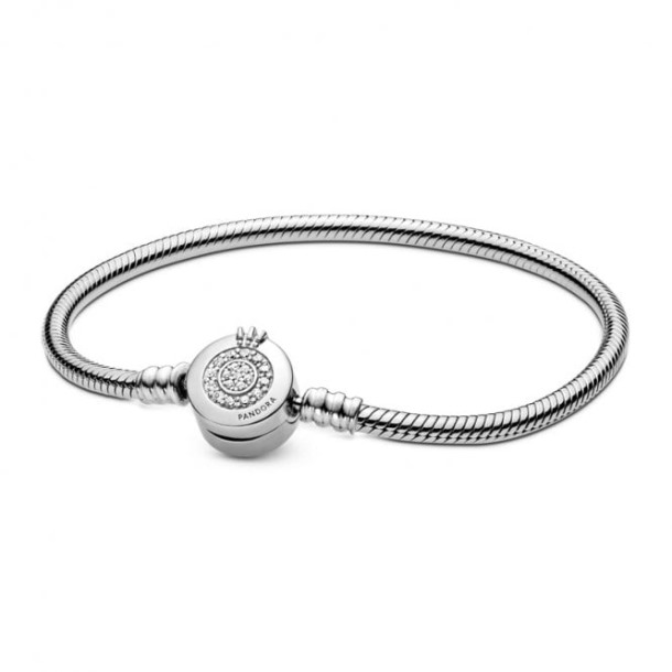Momenten Sprankelende Pandora Nederland Crown Of Snake Chain Armband