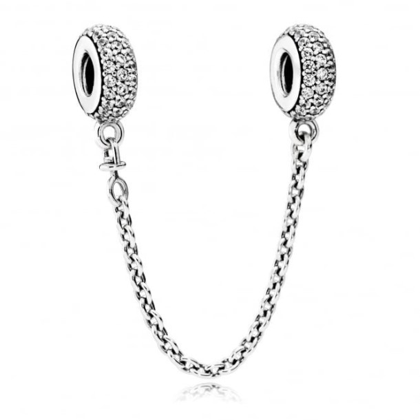 Pandora Nederland Merk Sprankelende Pave Veiligheidsketting Bedel