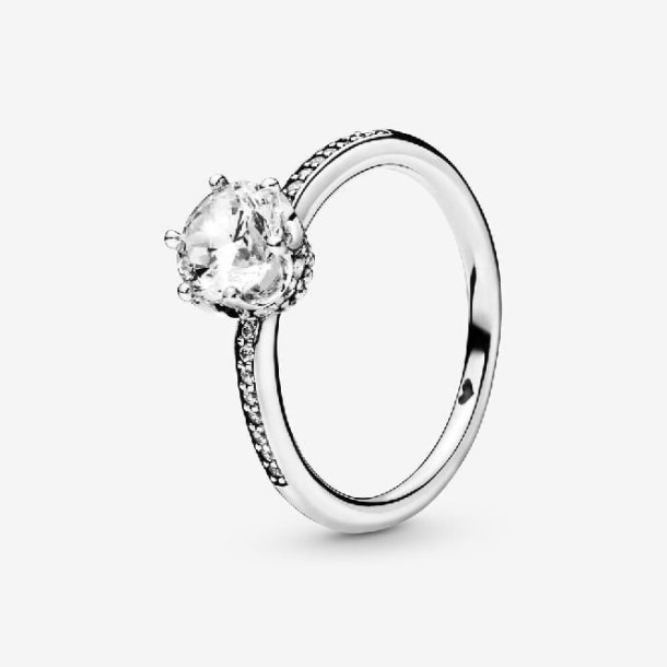 Pandora Nederland Heldere Sprankelende Kroon Solitaire Ring