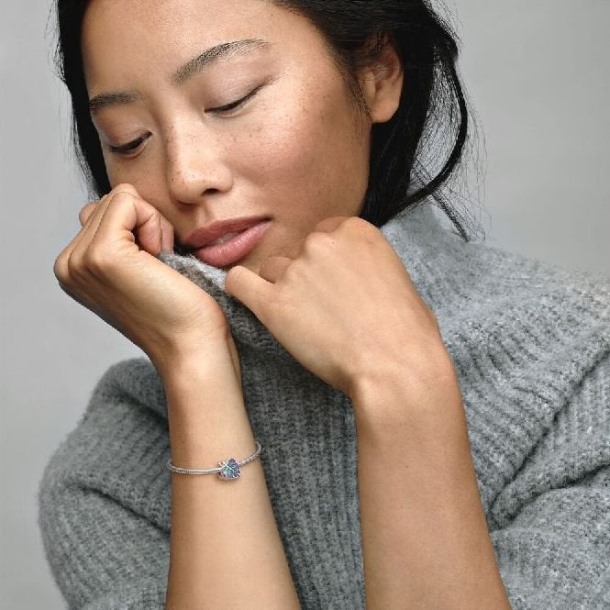 Paars & Groen Blad Bedels Pandora Nederland