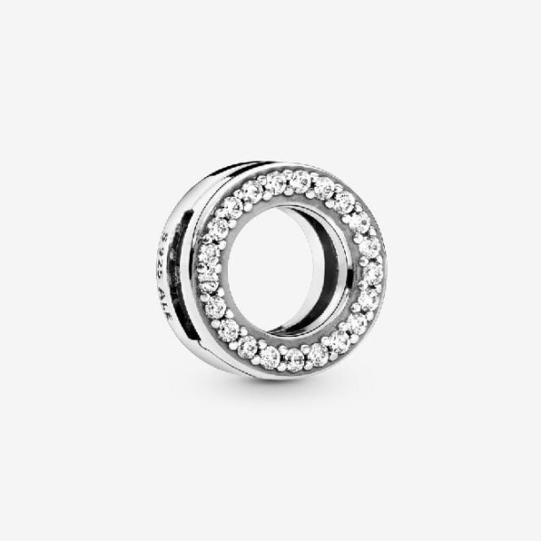 Reflecties Circle Of Pave Clip Charms Pandora Nederland