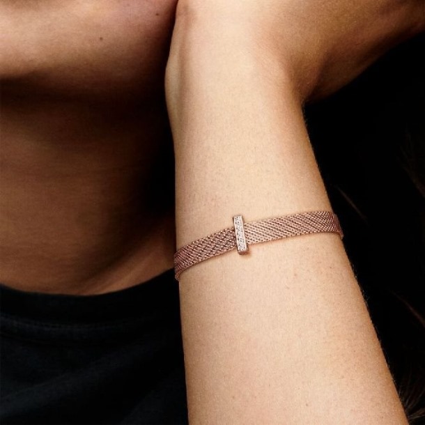 Reflecties Roos Sprankelende Clip Bedels Pandora Nederland