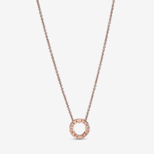 Roos Logo Pave Cirkel Collier Ketting Pandora Nederland