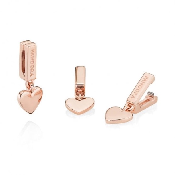 Roos Reflecties Drijvende Hartjes Bedels Pandora Nederland