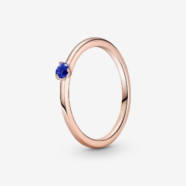 Roos Stellair Blauw Solitaire Pandora Nederland Ring