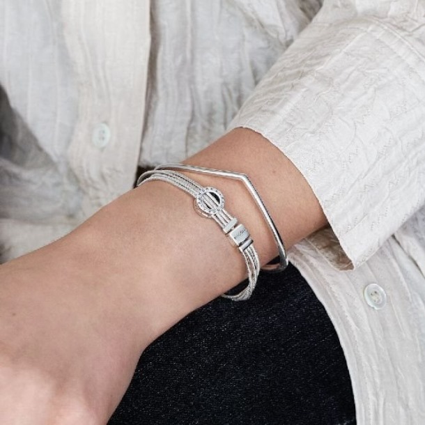Glanzende Wishbone Armband Pandora Nederland