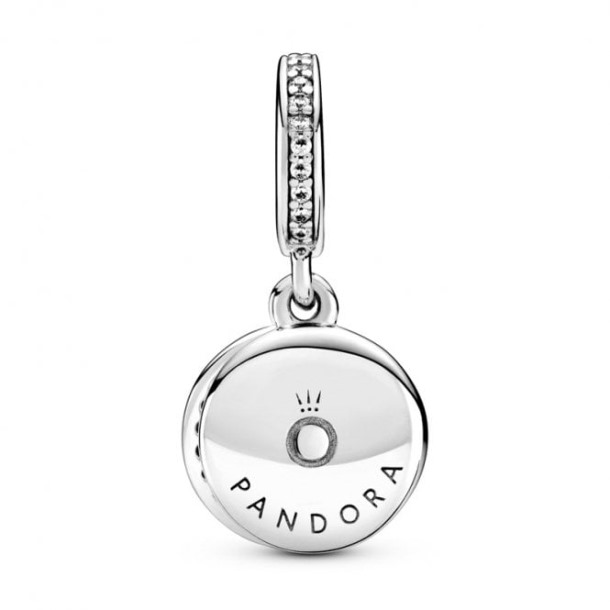 Sprankelende Blauwe Schijf Dubbele Bengelende Bedels Pandora Nederland