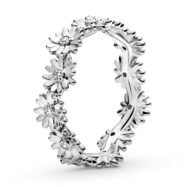 Sprankelende Madeliefje Pandora Nederland Mode Bloem Kroon Ring