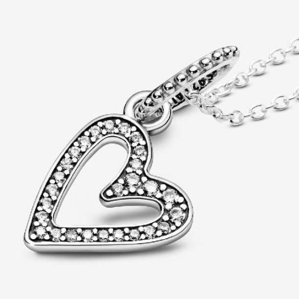 Sprankelende Freehand Hart Ketting Pandora Nederland