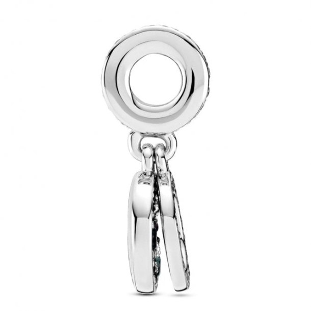 Sprankelende Groene Schijf Dubbele Bengelende Bedels Pandora Nederland