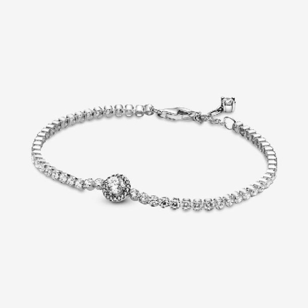 Sprankelende Halo Tennisarmband Pandora Nederland