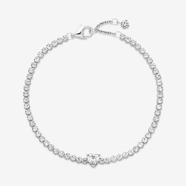 Sprankelend Hart Tennis Pandora Nederland Armband