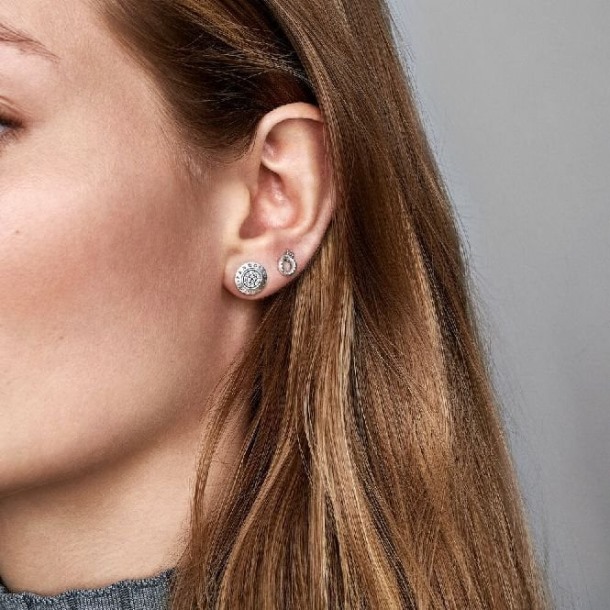 Sprankelende Logo Oorknopjes Pandora Nederland