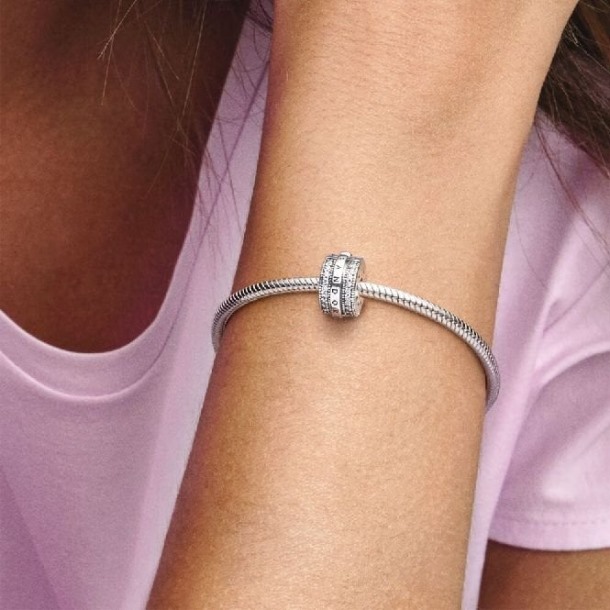 Sprankelende Effen Lijnen & Logo Clip Bedels Pandora Nederland