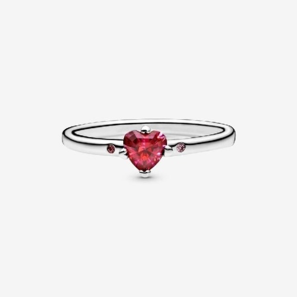 Sprankelende Rood Hart Pandora Nederland Ring
