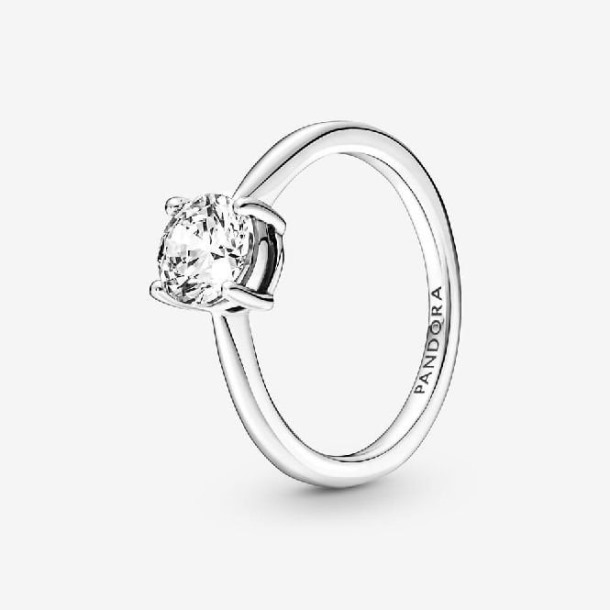Sprankelende Solitaire Pandora Nederland Mode Ring