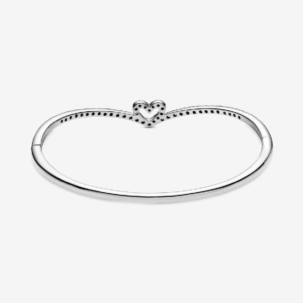 Sprankelende Wishbone Hart Armband Pandora Nederland