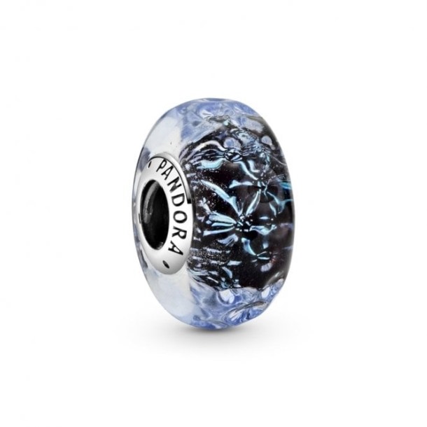 Golvend Donkerblauw Murano Glas Oceaan Bedels Pandora Nederland
